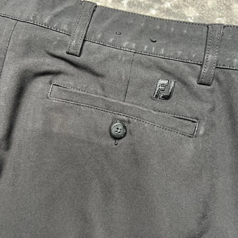 FootJoy FJ Golf Shorts Men's 32 Performance Chino Black 9